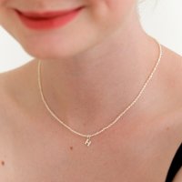 딥브로우 petit initial pearl necklace 925