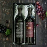 감악산 산머루주 친환경 국산 레드 와인 머루주 세트 (드라이,스위트) 750ml x2 12도