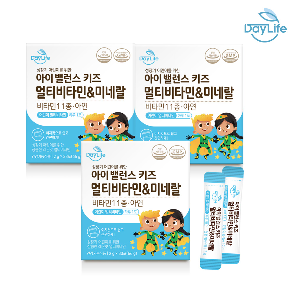 <b>데이라이프</b> 아이 밸런스 <b>멀티</b>비타민 앤 <b>미네랄</b>  66g  3개