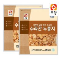 사조오양 수라간 누룽지 3kg x 2개 수입쌀