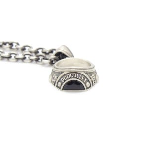[오드콜렛] Eye officer ring necklace (black) odd42