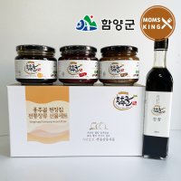 함양군 국내산 용추골 4종 선물세트 된장 고추장 조청 간장