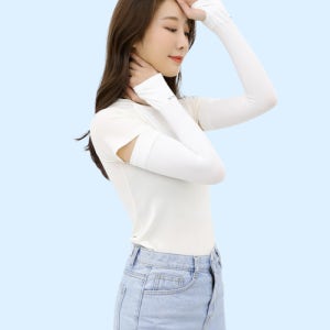 [렛츠슬림] AQUA-X 스포츠 쿨토시 자외선차단 99.9% 냉감소재 팔토시 1