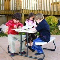 라이프타임 키즈 아동용 접이식 테이블 T280094