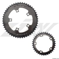 카본티 엑스카보링 카본 체인링 (BCD130x5),Carbon-Ti X-Carboring Carbon Chainrings (BCD130/5-Arms)