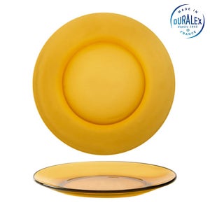 듀라렉스글라스 DX 2000 엠버 디너접시23.5cm 6개1세트[유리접시 원형접시]