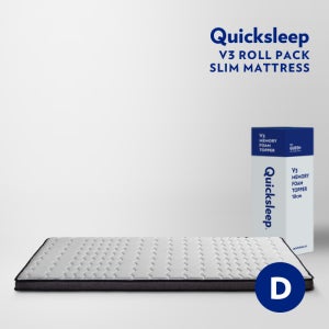 퀵슬립 V3 메모리폼 슬림매트리스 토퍼 더블 D