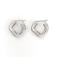 비올리나 VIOLLINA Metal Wave Link Earrings