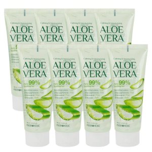 (8개)푸드어홀릭 알로에베라 수딩젤 100ml /튜브 휴대용 병풀추출물함유 진정 빠른보습