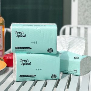 테리스페셜 3겹 뽑아쓰는 키친타올 100매 X 9팩 (중복10%쿠폰) 더커진 무형광 천연펄프 100% 키친타월 주방용품