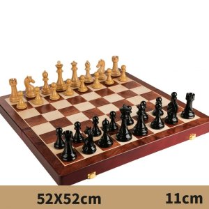 프리미업 나무 체스 특대형 왕높이 2인용 보드게임