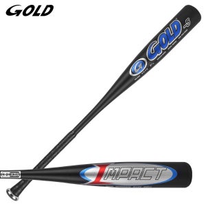 골드 임팩트 블랙 알루미늄 배트 GOLD IMPACT