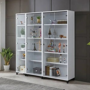 [아름이와다움이] 티티 유리도어 케비넷 800+600+400세트