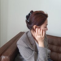 1 1 아이유ST 팔레트 하트 집게핀 팔레트 머리핀 CAMEL COCOA