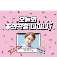 파티붕붕 현수막 생일 현수막 실사 출력 남친 여친 애인 생일 축하 플랜카드 D1688