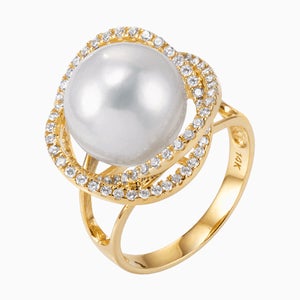 14K 18K 벨라아우라 담수진주 반지