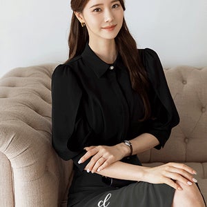 유니카 퍼프 블라우스
