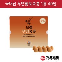 제노 HE 보령 무연 황토 왕쑥탄 1통 40개입 무연뜸 황토뜸