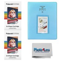 Polaroid Hi-Print 2X3 Paper Cartridge 20 Sheets -2 Pack + Album Holds