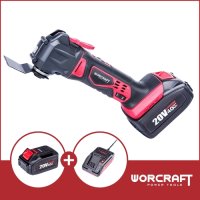 Worcraft 워크래프트 충전 무선 멀티 툴 CMT-S20Li-4.0S (4.0Ah 배터리+충전기 포함)