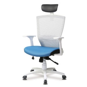 강일 장수메쉬 의자 B형 대 올화이트 JS600 사무실 회의용 수강용