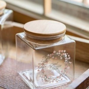 플라워 밀폐뚜껑 유리병(소,대)