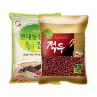 찹쌀 1kg+국산 적두 500g