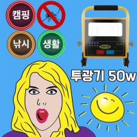 제품 사용시 모기 쫒는 기능이 있는 50W 무선 투광기