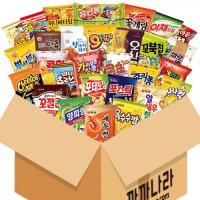 까까나라 랜덤 럭키박스 스낵폭탄 30p 대용량 과자 선물세트 단체 어린이집 간식 선물