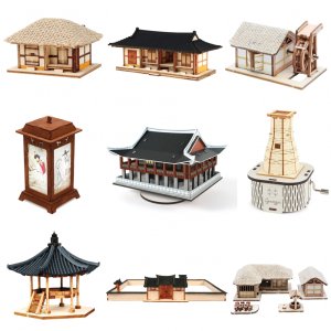 3D목재 전통건축 입체퍼즐모형키드 모음