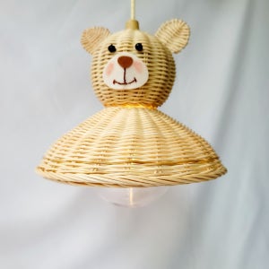 감성에 귀여움을 더하다 곰돌이🐻큰알전구조명(전구포함), 라탄&퀼트 가일(아름다운날)