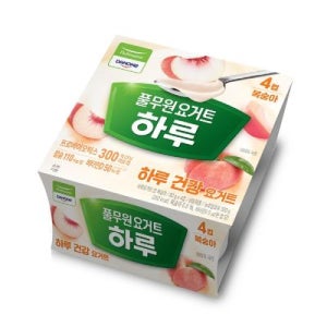 풀무원 다논 하루 요거트 복숭아 80G*4
