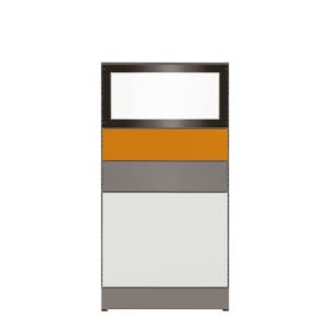 SM 65T 상부유리 전선벨트 블럭파티션 H1576 사무실 칸막이 책상 사무용 가림막