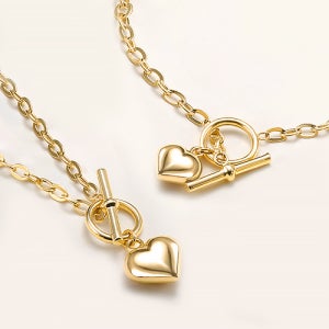 [오늘도착]14K 18K 벨라앤러브 토글체인 세트