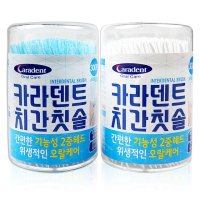 카라덴트 치간칫솔 300P 2개 Y형치실 50P 4개  치간칫솔300P