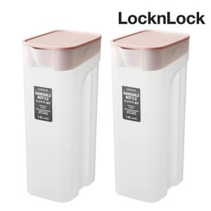 락앤락 한손에착 물통 1.4L 핑크 1+1 물병 냉장고 보틀 카페 투명 가정용 업소용 식당 TOP_HAP817Ps2