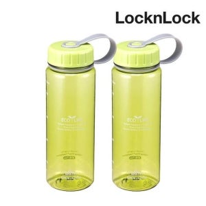 락앤락 에코 슬림 물병 500ml 그린 1+1 세트 물통 보틀 트라이탄 스포츠 헬스 등산 휴대용 TOP_ABF613LGs2