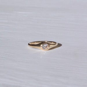 더 스터프 White Sapphire Ring(14k Gold)