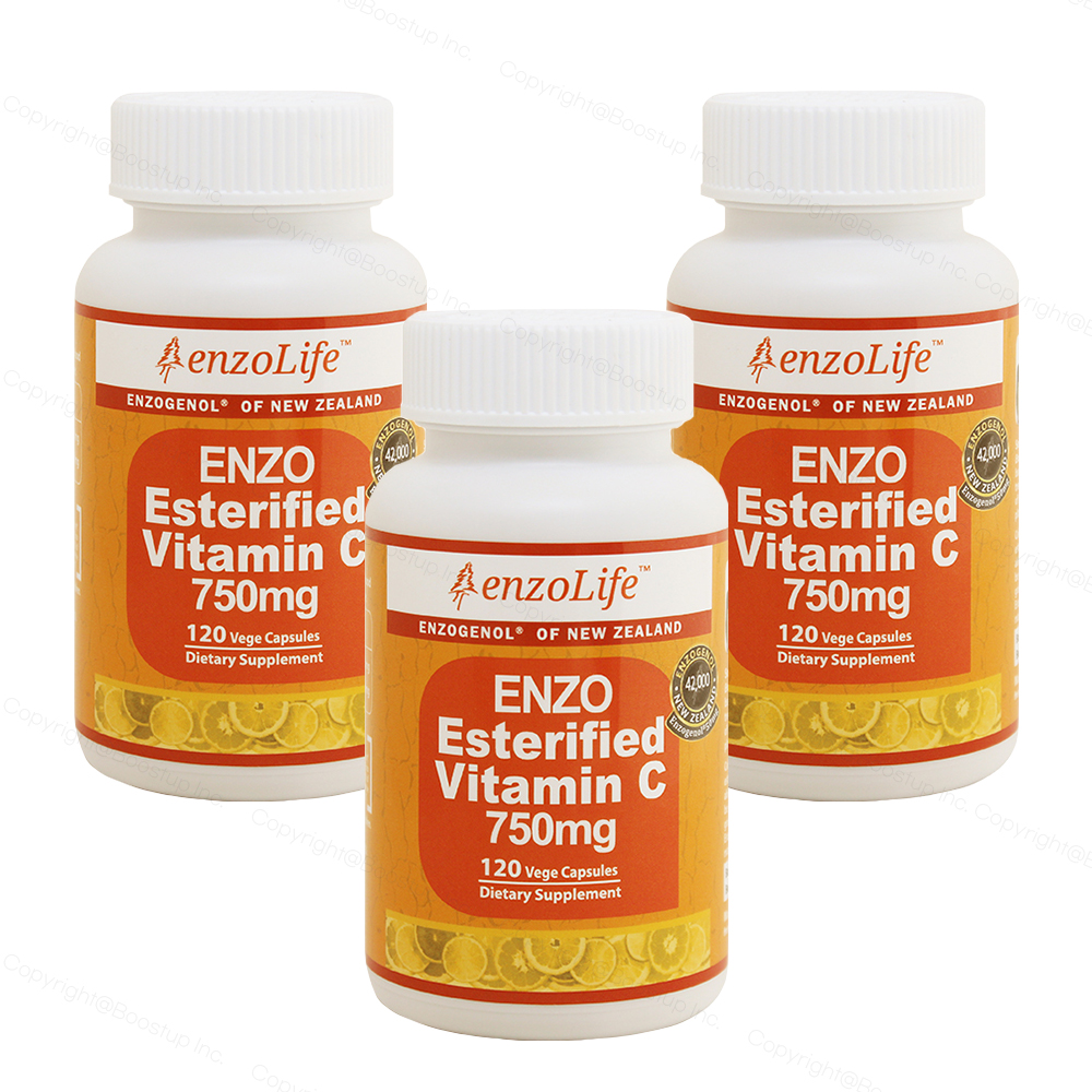 <b>엔조라이프</b> 뉴질랜드 <b>중성</b> 비타민 C 750mg 120캡슐x3통