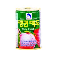 펭귄 백도 400g 펭귄 복숭아 통조림