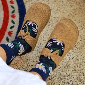 둥근코 햄프 통굽블로퍼,운동화, 사리슈즈(SARI)