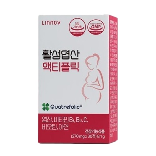 활성<b>엽산</b> 액티폴릭 270mg x 30캡슐