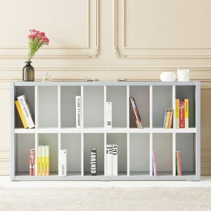 폴라 2단 낮은 책장 1600