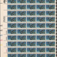 상업 항공 시트 50X13 센트 미국 우표 새로운 스코트 1684