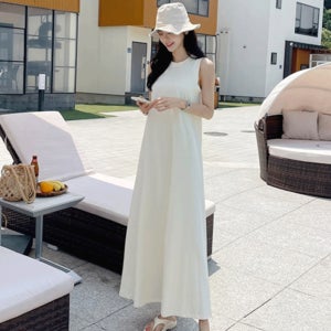 [여름휴가룩/핏극찬~] 코튼플레어나시롱원피스(83차 재입고)