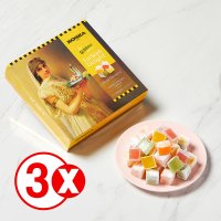 여기쿡 코스카 미니 터키쉬딜라이트 터키젤리 디저트 과자 카이막 로쿰 선물 350g x 3개세트