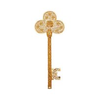 순금 기념품 행운의 네잎클로버 황금 열쇠 24K 3.75g