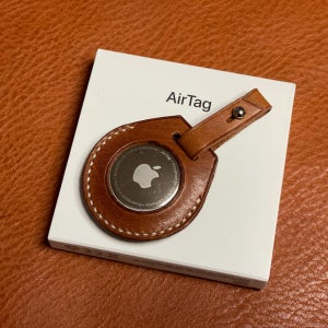 ✨신상✨베지터블 소가죽 에어태그 케이스 각인무료, 박형레더