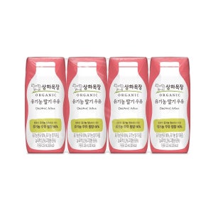 상하목장 매일유업 상하목장 유기농 딸기 우유 (멸균) (125ML*4)
