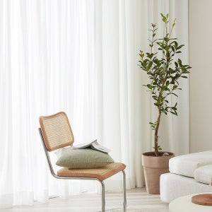 집이2배 넓어보이는 린넨화이트 암막커튼(방열/방풍/방한)